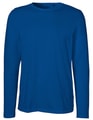 Heren T-shirt Neutral Long Sleeve Royal Blue